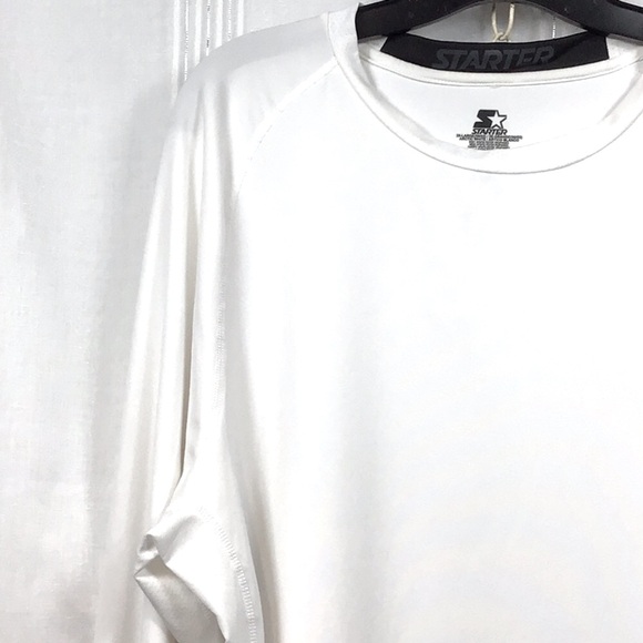 🏈 STARTER Arctic White Dri-Star Vented Under Arm Long Sleeve Jersey - Picture 6 of 6